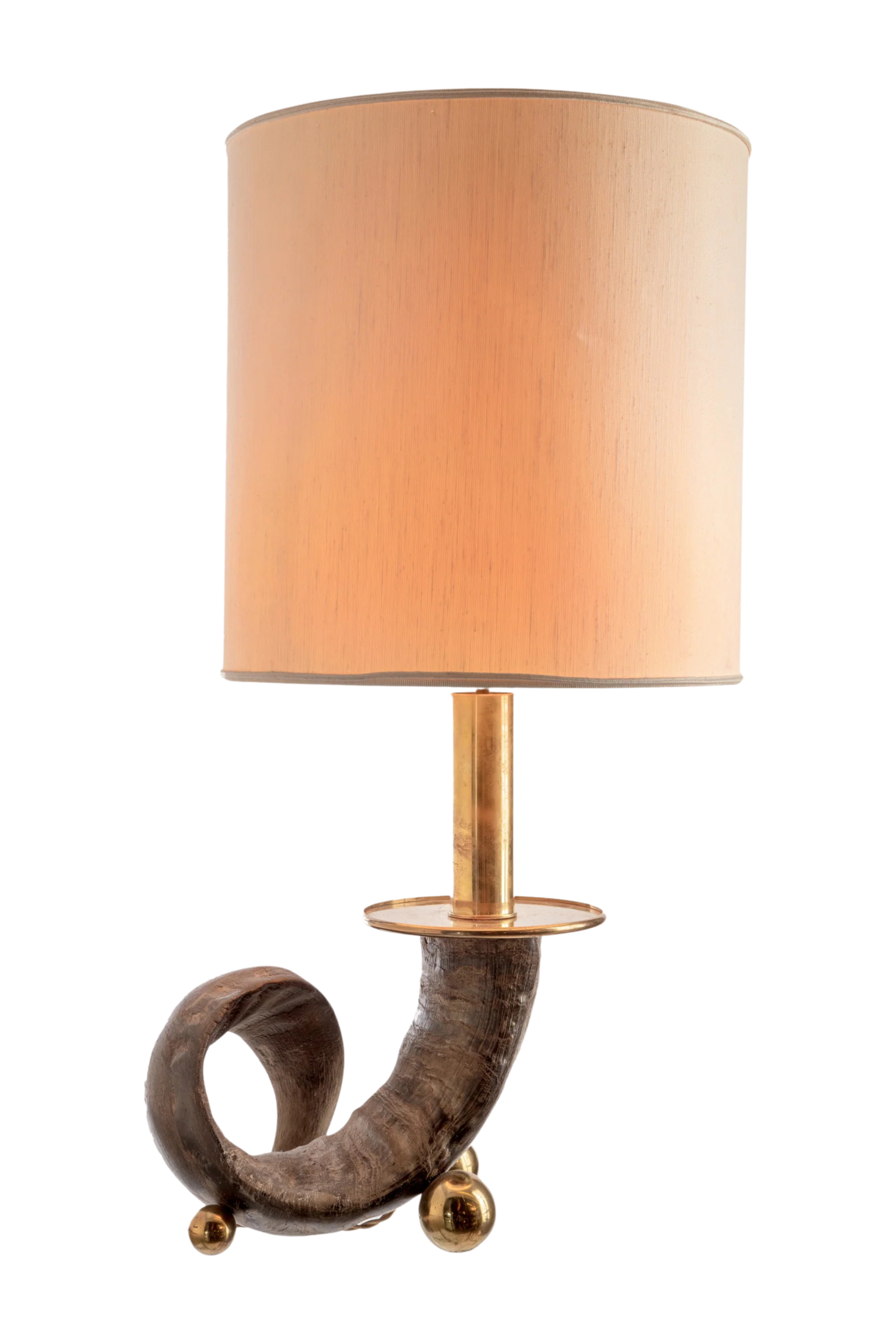 Lampada in corno Gabriella Crespi anni 70