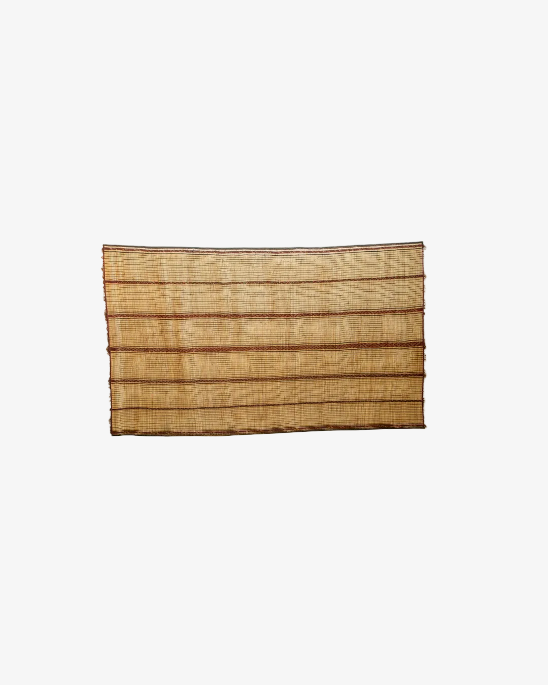 Moroccan mat from the 70s with red stripes 495 x 185