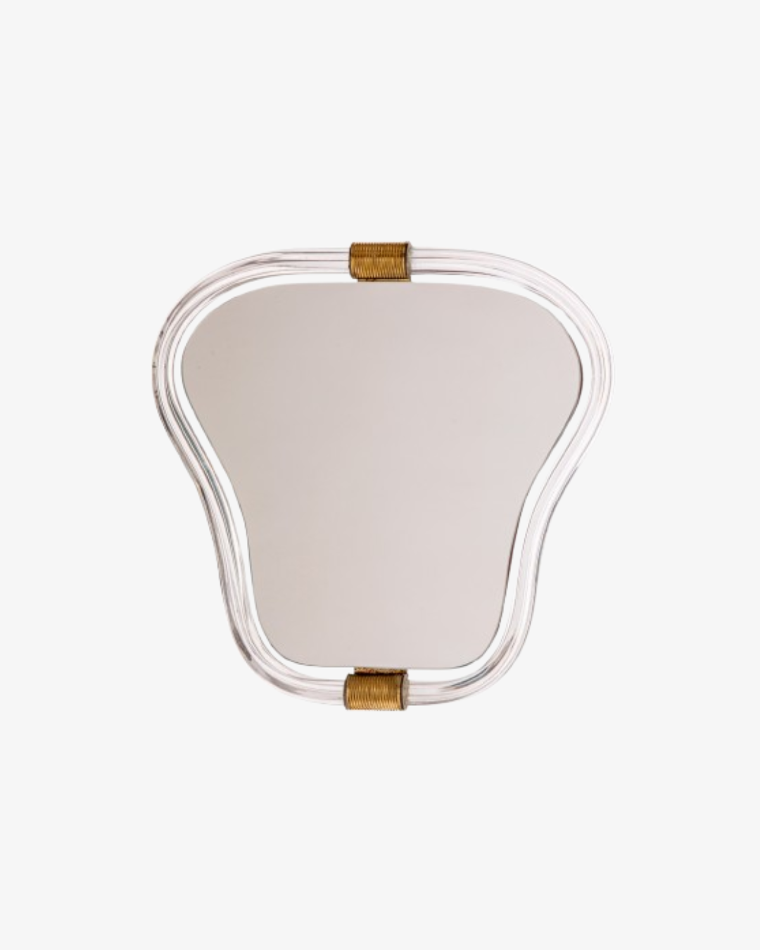 Shaped mirror in Murano glass