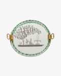 1960s green Murano glass tray