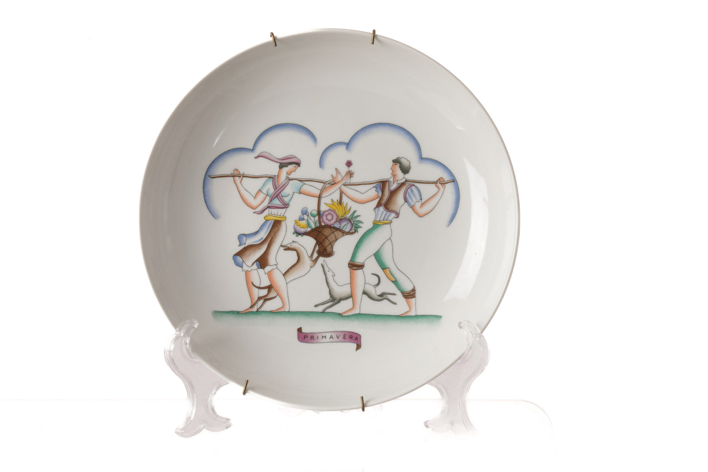 Four decorative plates from the 70s Gio ponti - Four seasons
