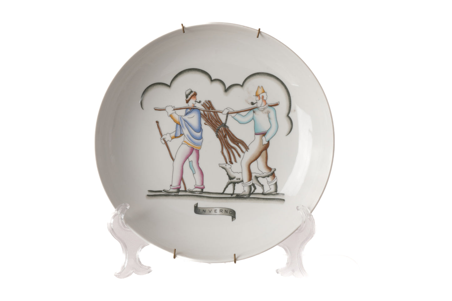 Four decorative plates from the 70s Gio ponti - Four seasons