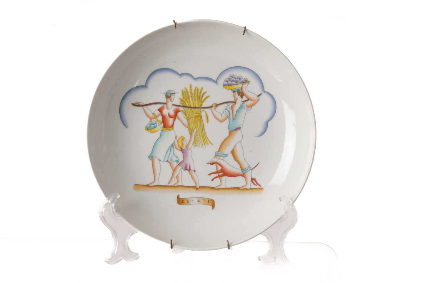 Four decorative plates from the 70s Gio ponti - Four seasons
