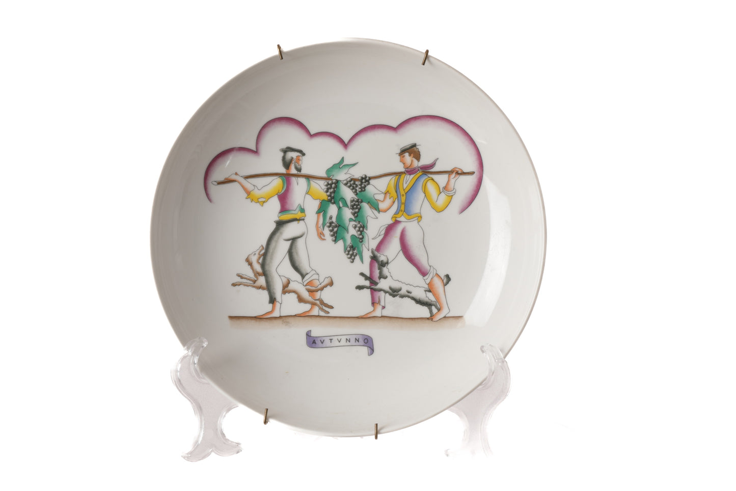 Four decorative plates from the 70s Gio ponti - Four seasons
