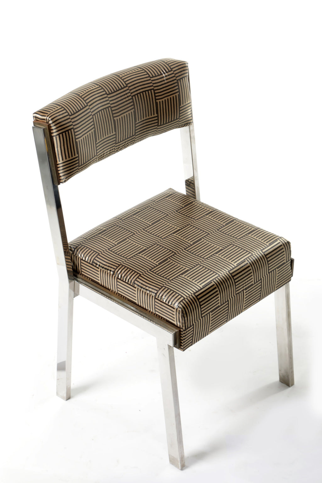 Four 70s steel chairs reinterpreted triplef