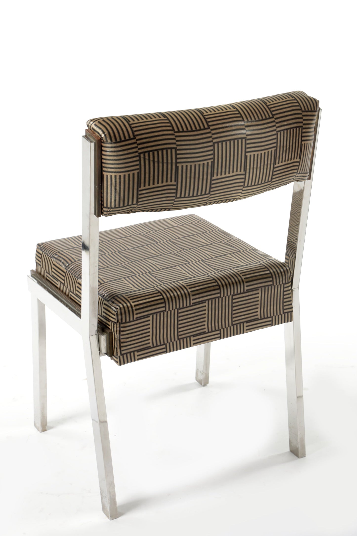 Four 70s steel chairs reinterpreted triplef