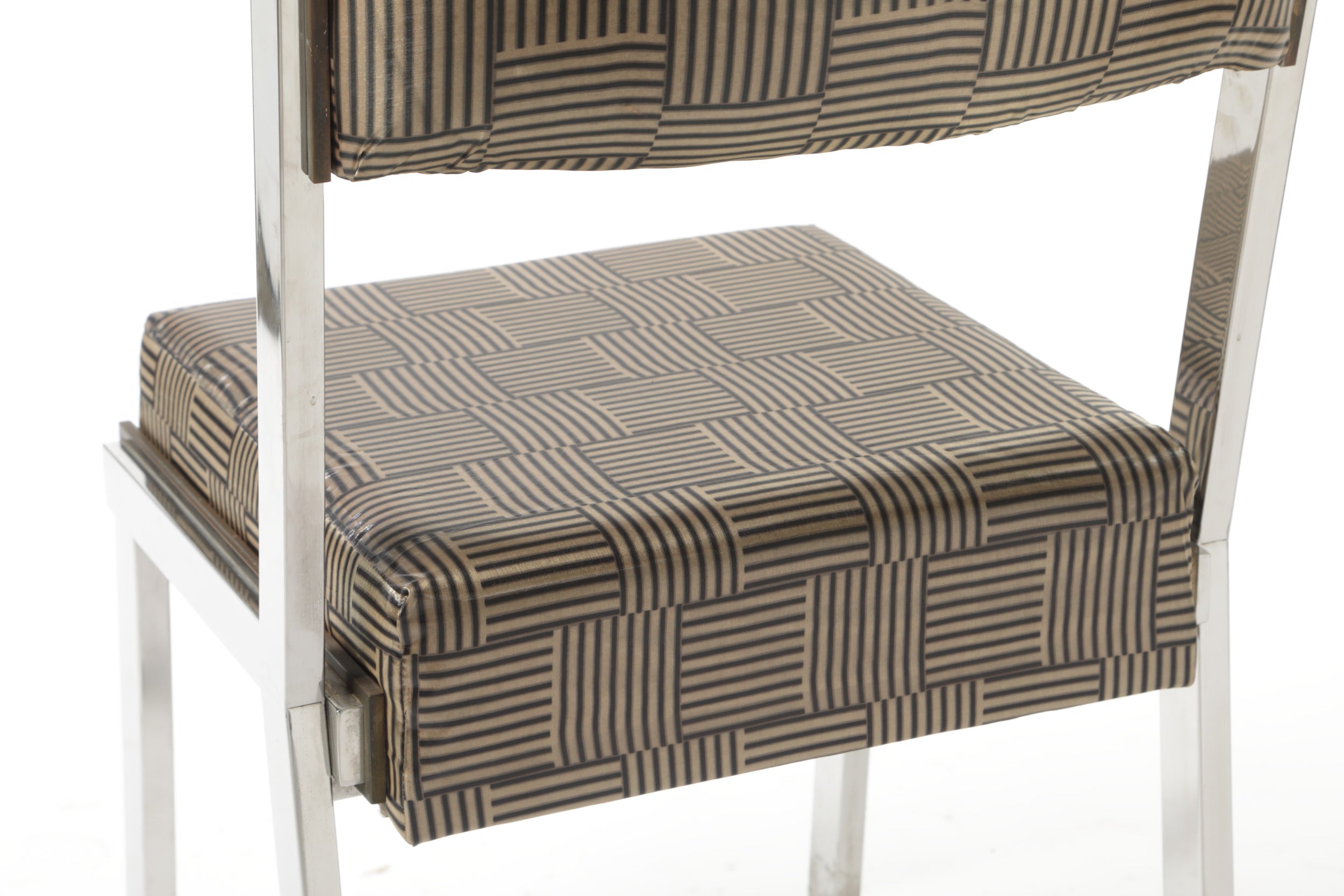 Four 70s steel chairs reinterpreted triplef