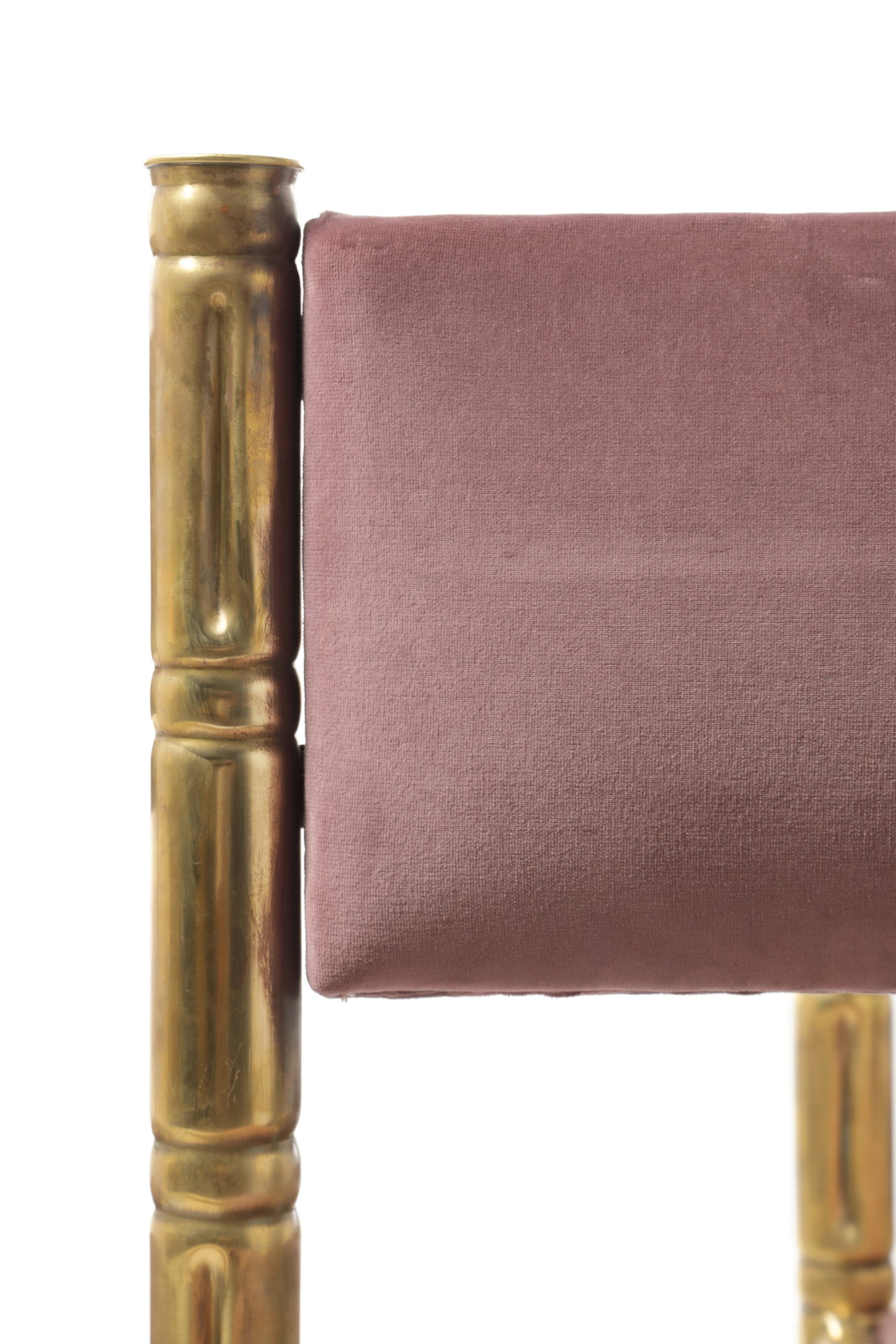 Quattro sedie bamboo ottone reinterpretate t r i p l e f  anni 70