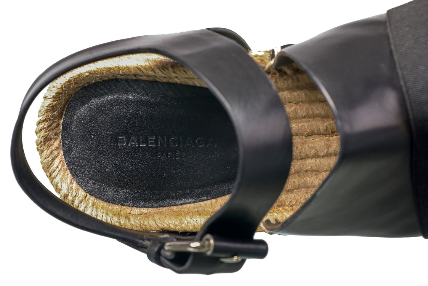 Balenciaga rope and leather sandals
