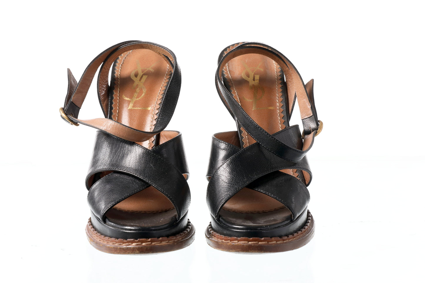 Yves Saint Laurent sandal in black leather