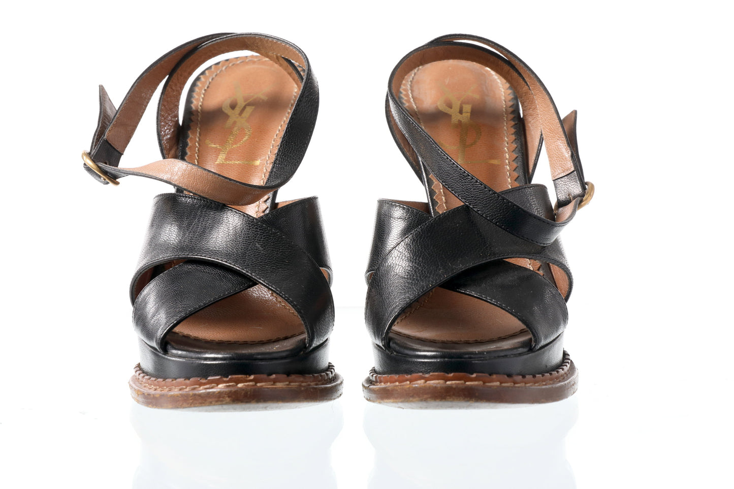 Yves Saint Laurent sandal in black leather