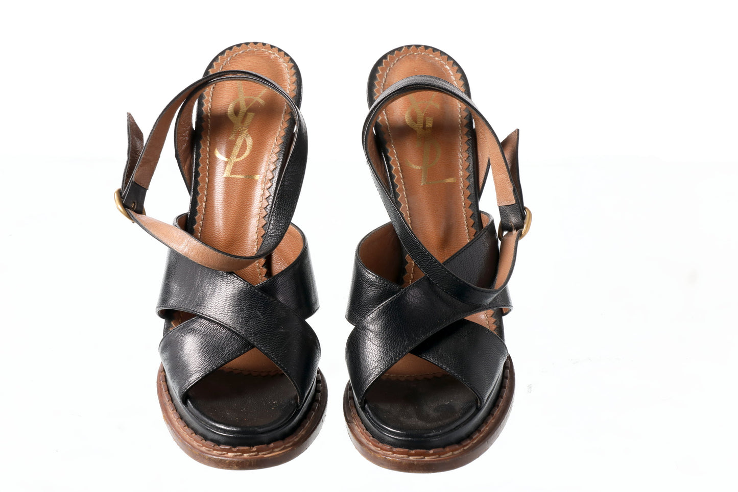 Yves Saint Laurent sandal in black leather