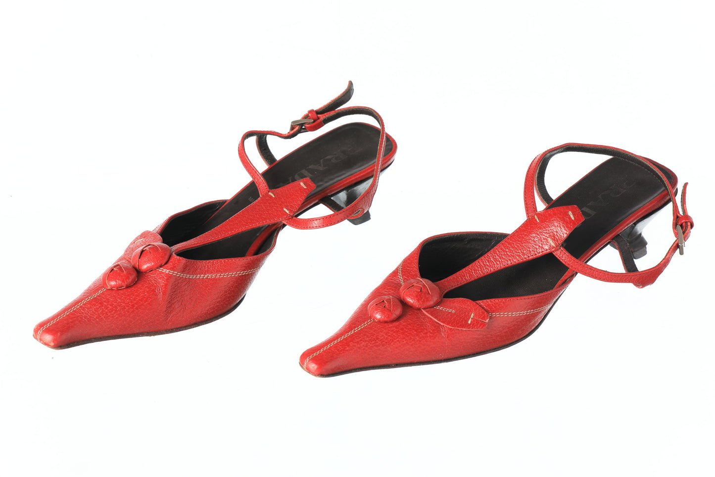 Prada 2000s red shoes