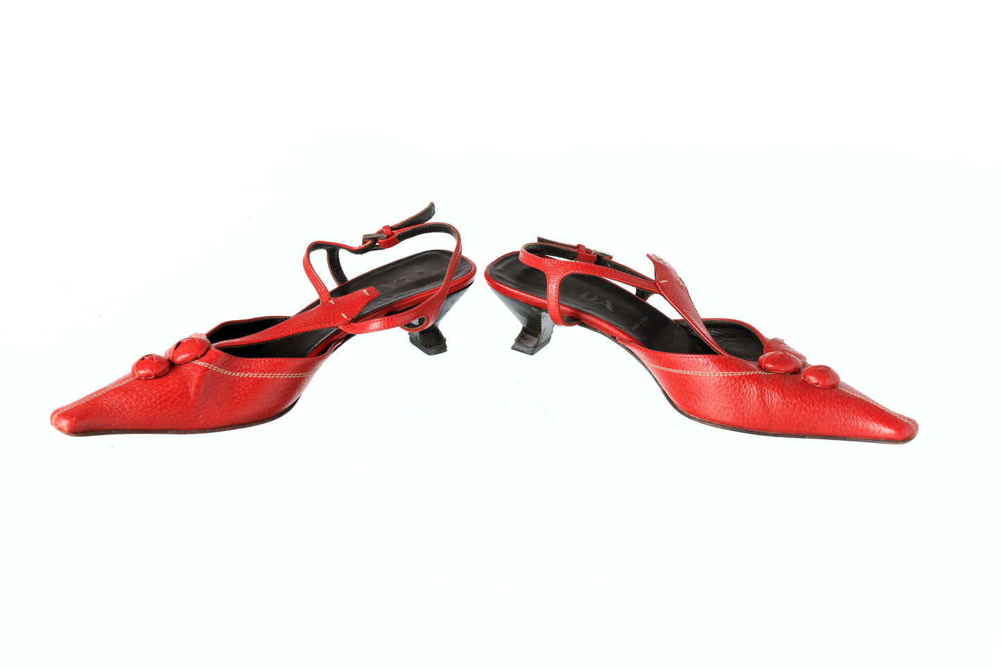 Prada 2000s red shoes