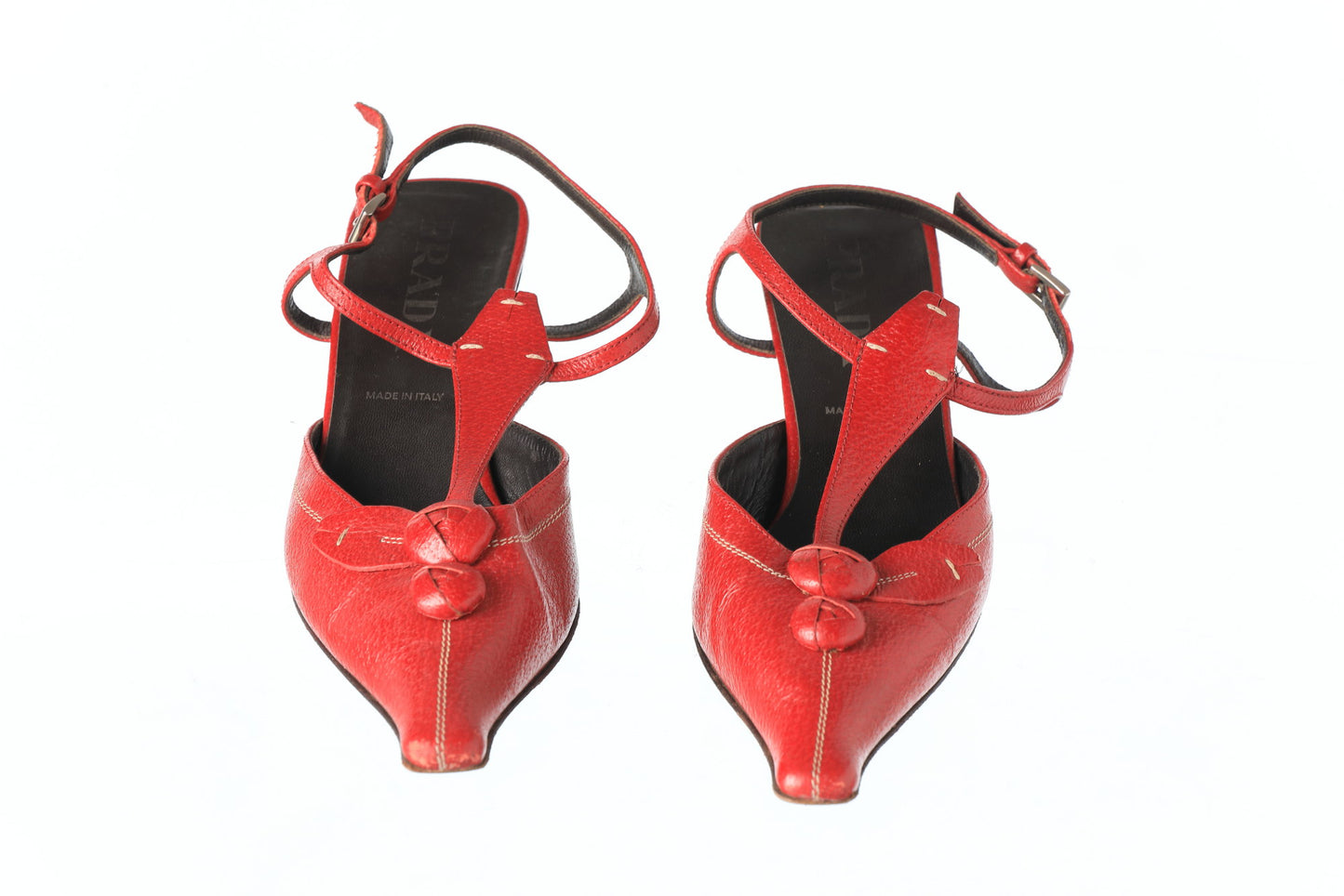 Prada 2000s red shoes