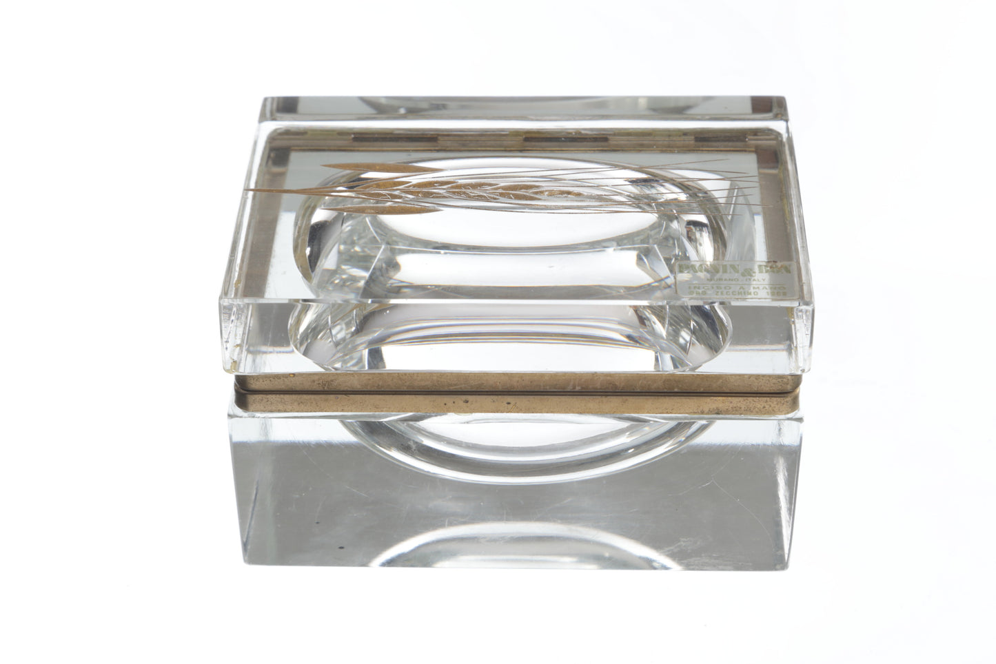 Scatola Vetro Murano anni 60 Pagnin & Bon