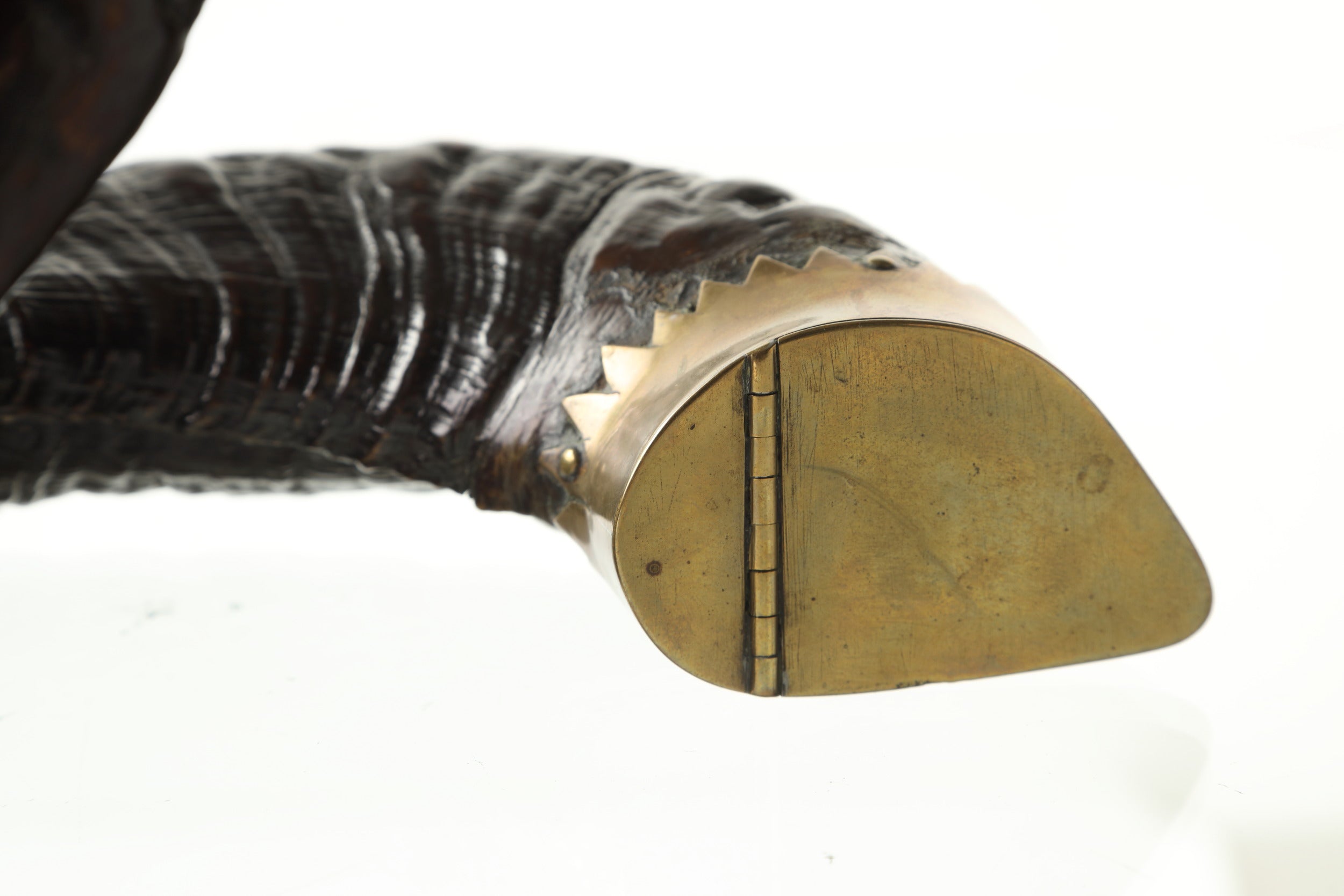 Scatola in ottone e corno fine 800