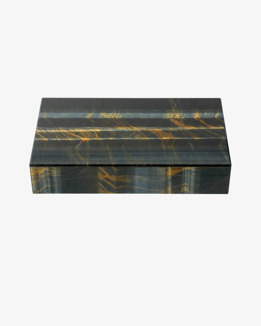 1980s Tiger's Eye and Hawk's Eye Box