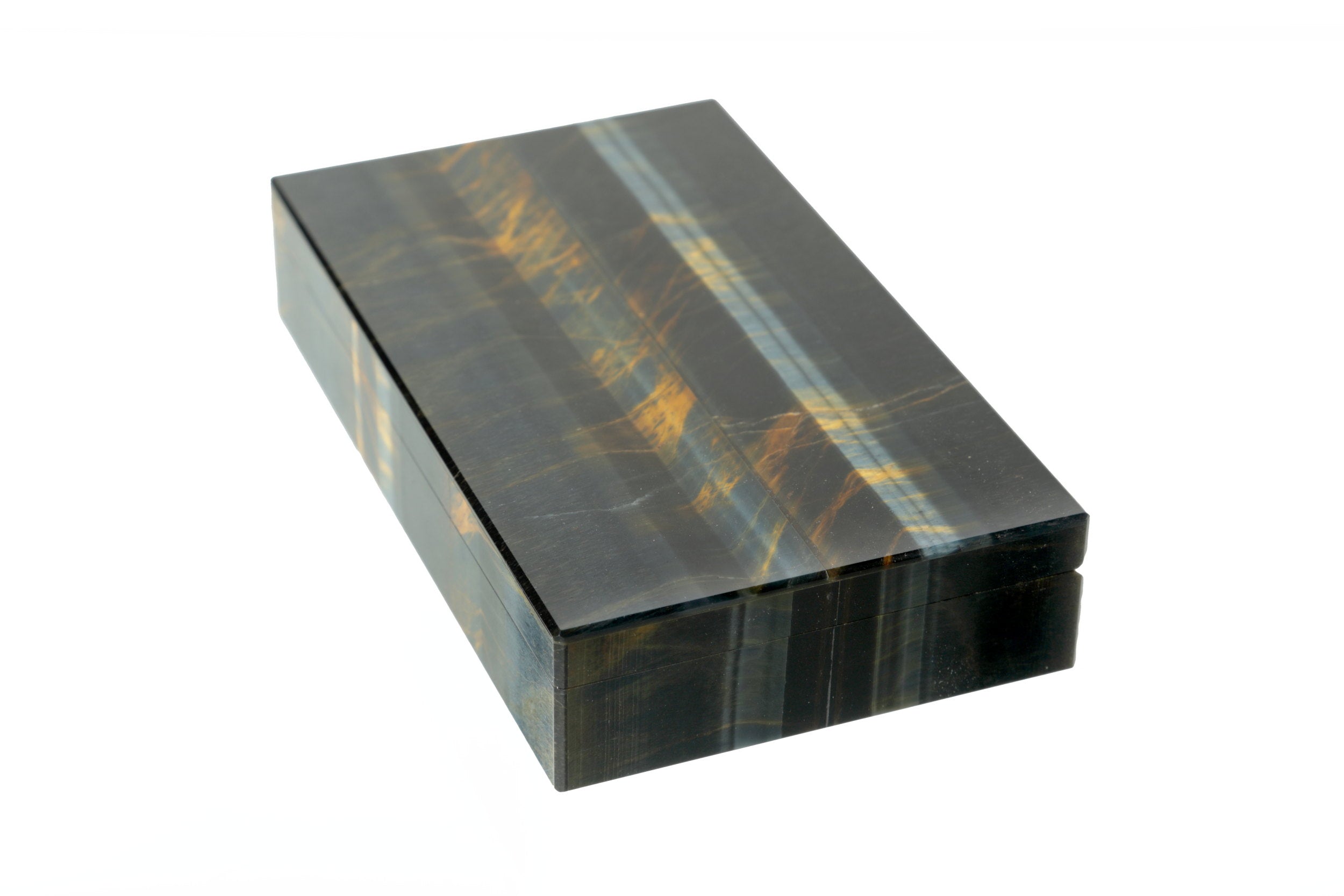 1980s Tiger's Eye and Hawk's Eye Box