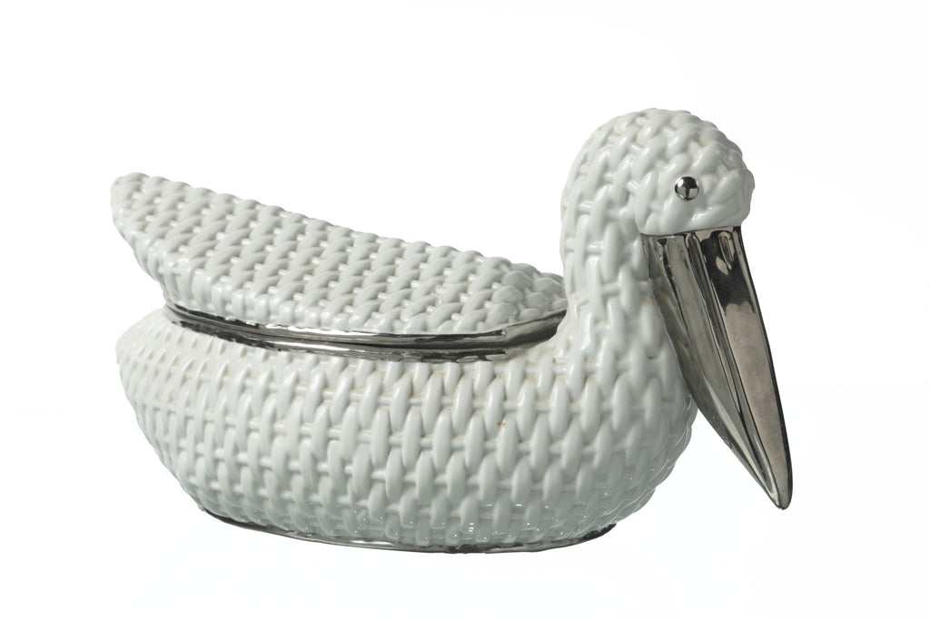 1970s ceramic pelican box