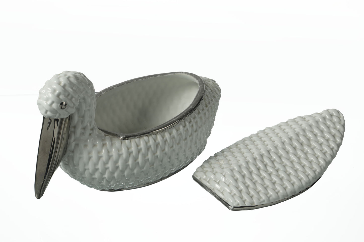 1970s ceramic pelican box