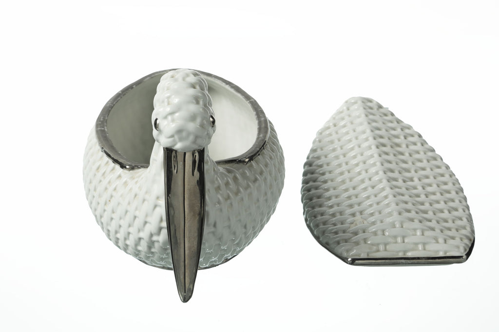 1970s ceramic pelican box