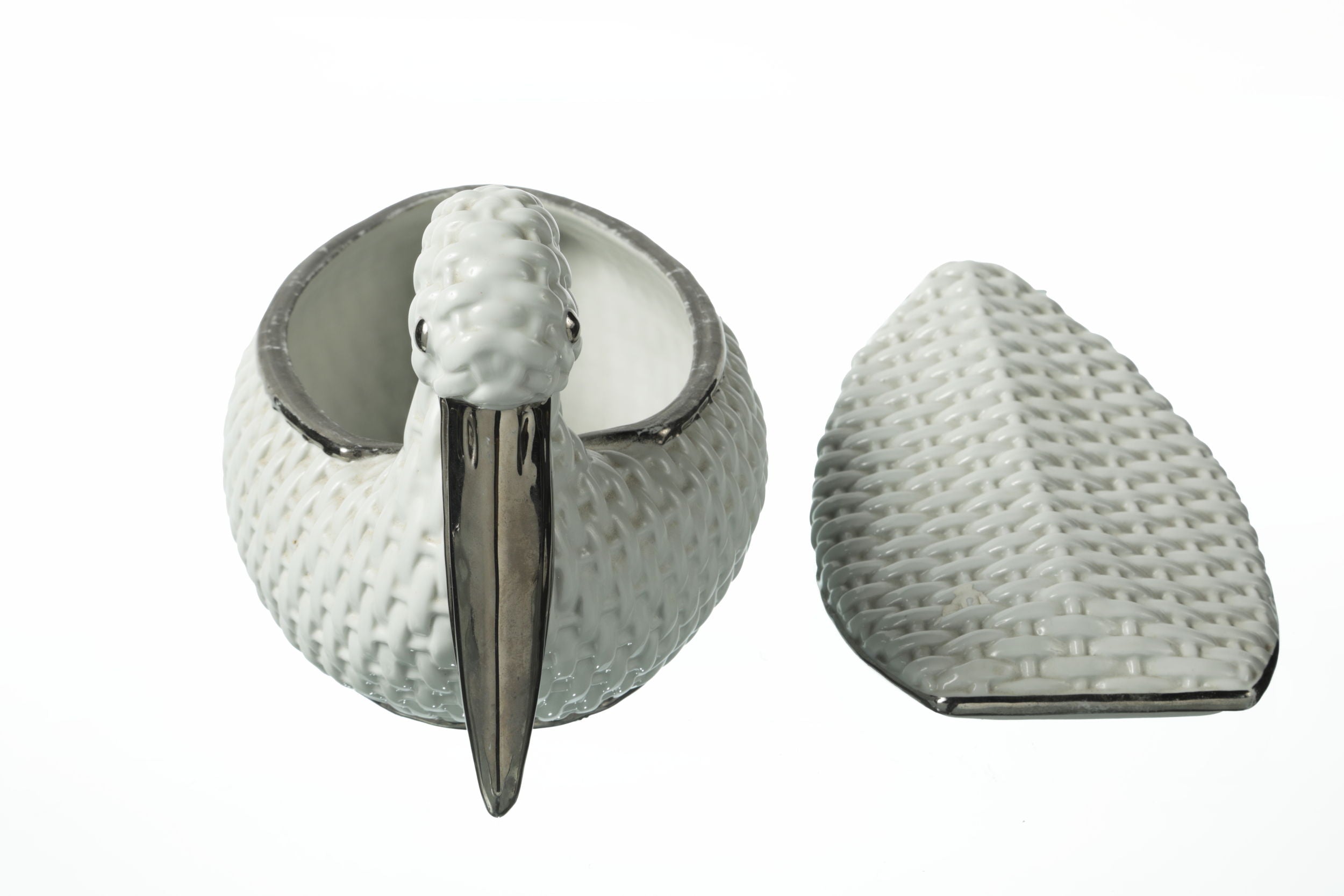 1970s ceramic pelican box