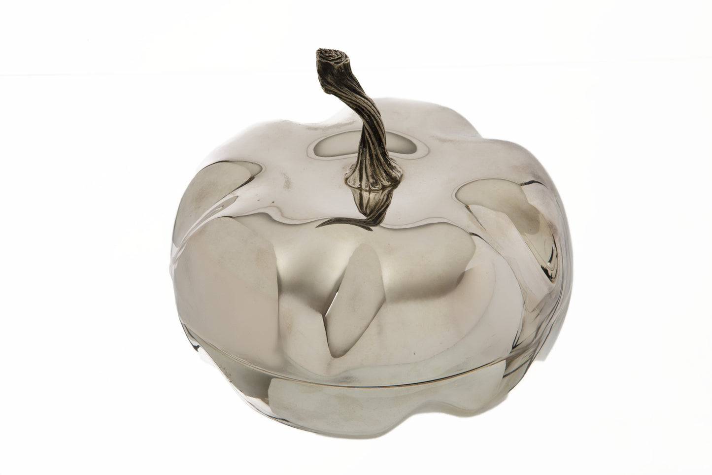 Scatola zucca silver plated anni 70