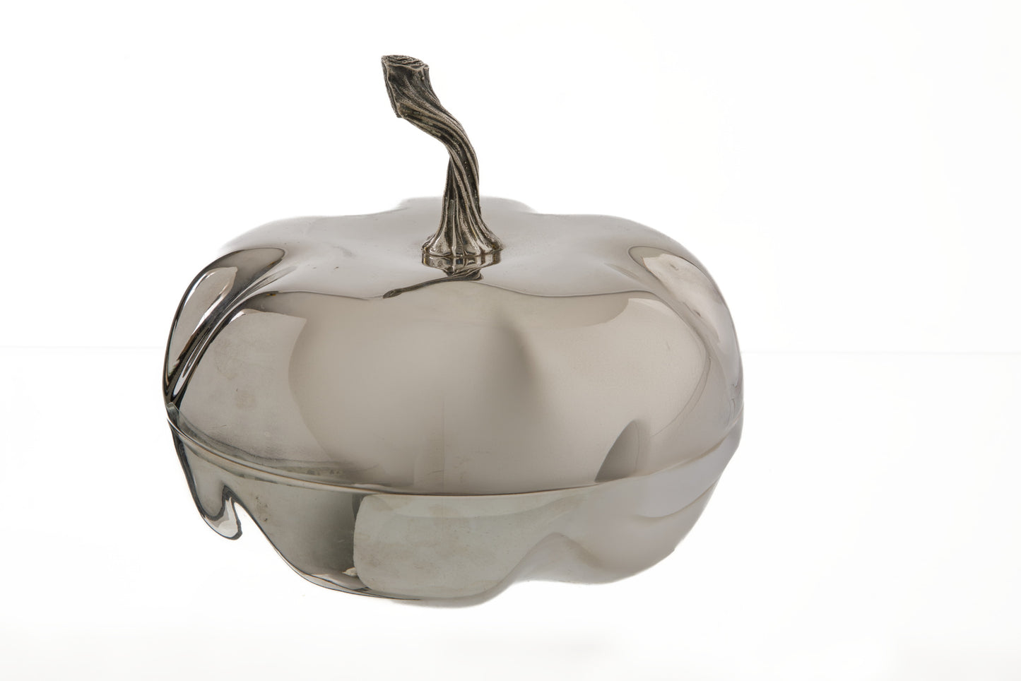 Scatola zucca silver plated anni 70