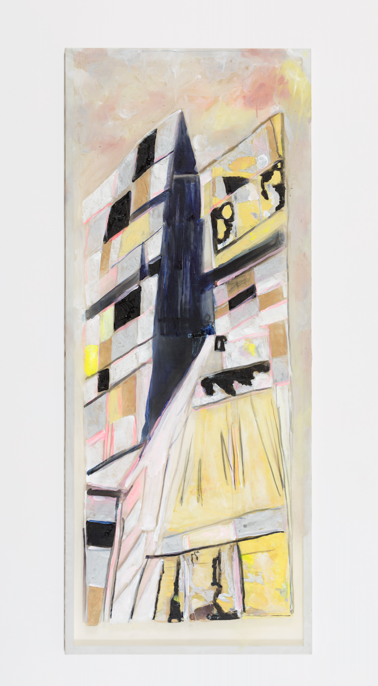 Painting on organza Highrise, 2015-2018 Luisa Longo