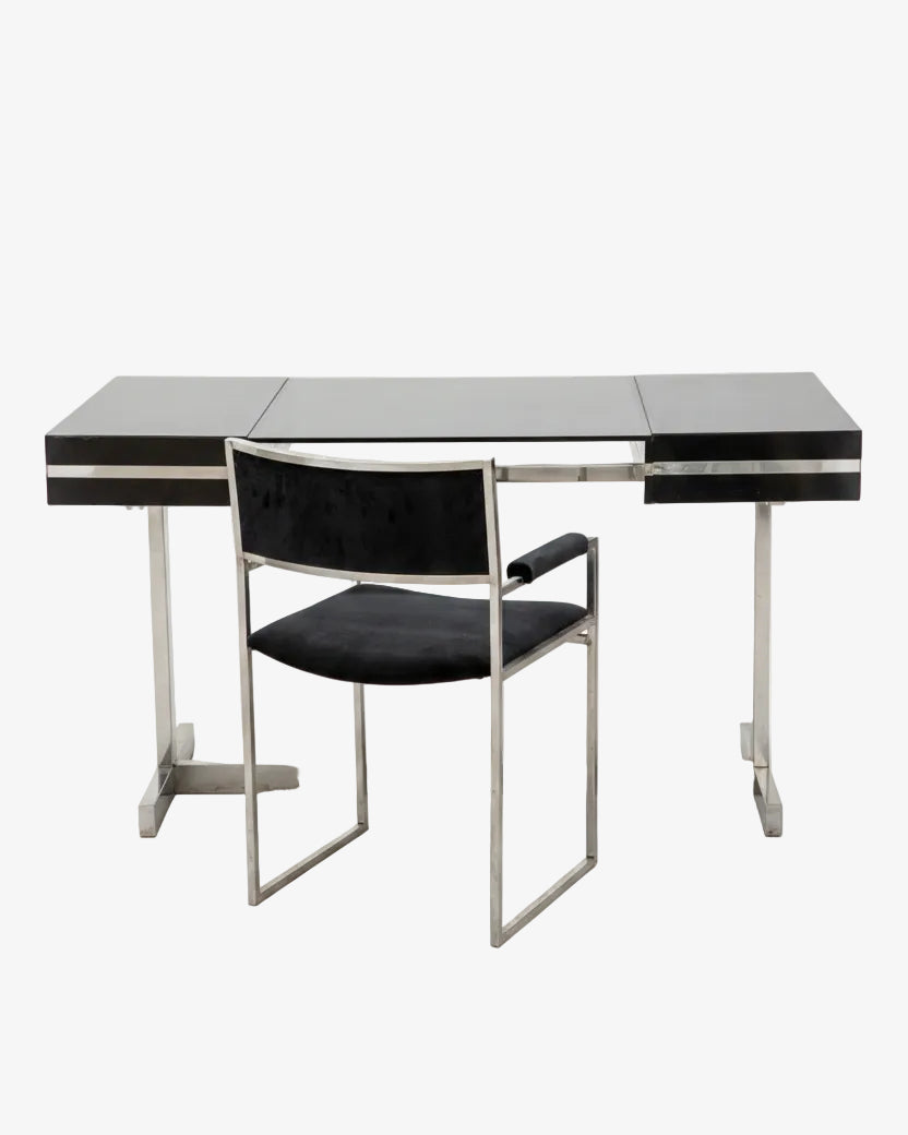 Willy Rizzo 1970s desk with chair