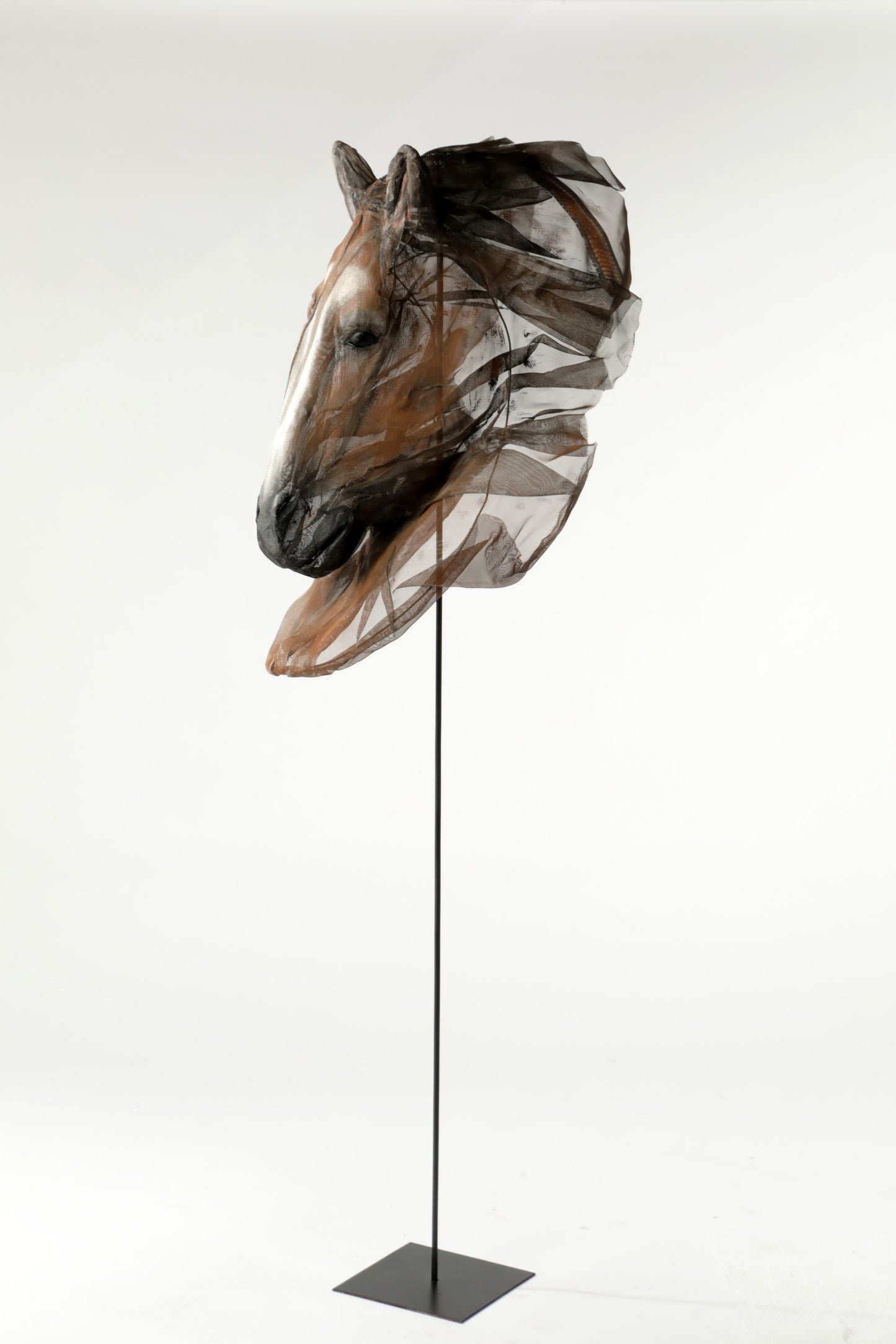 Steel mesh sculpture from the 2000s