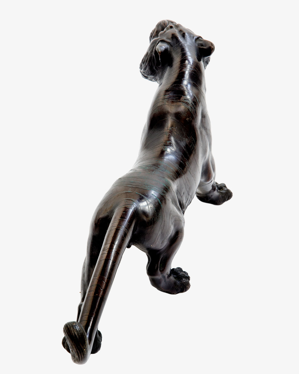 Scultura Tigre in bronzo  firmata Jozan