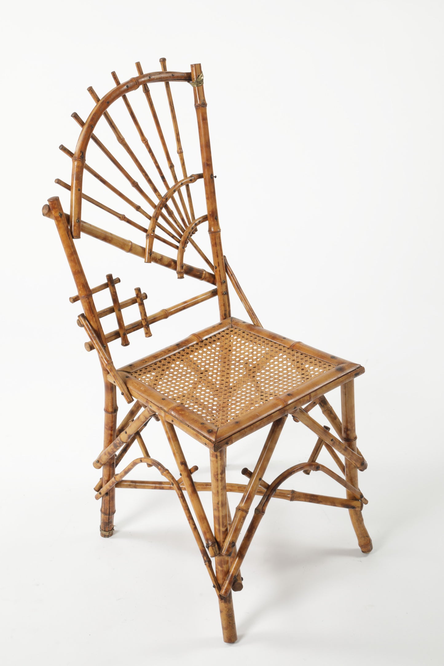 Bamboo and Vienna straw chair from the 60s