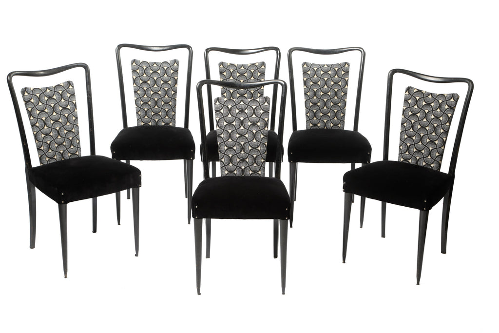 Six 1950s Guglielmo Ulrich chairs