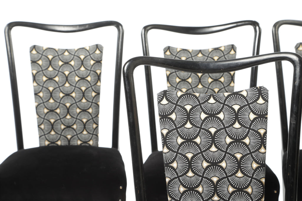 Six 1950s Guglielmo Ulrich chairs