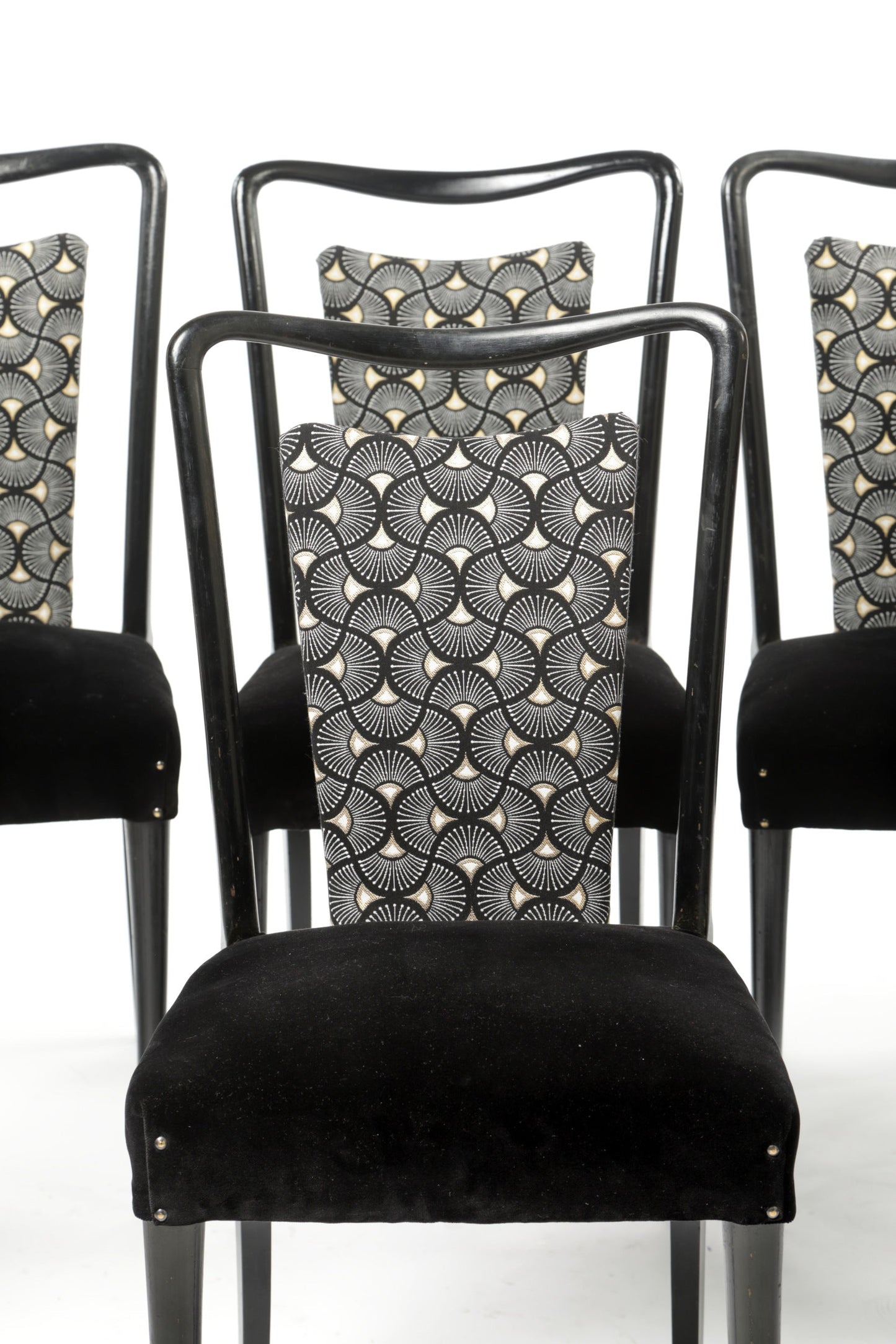 Six 1950s Guglielmo Ulrich chairs
