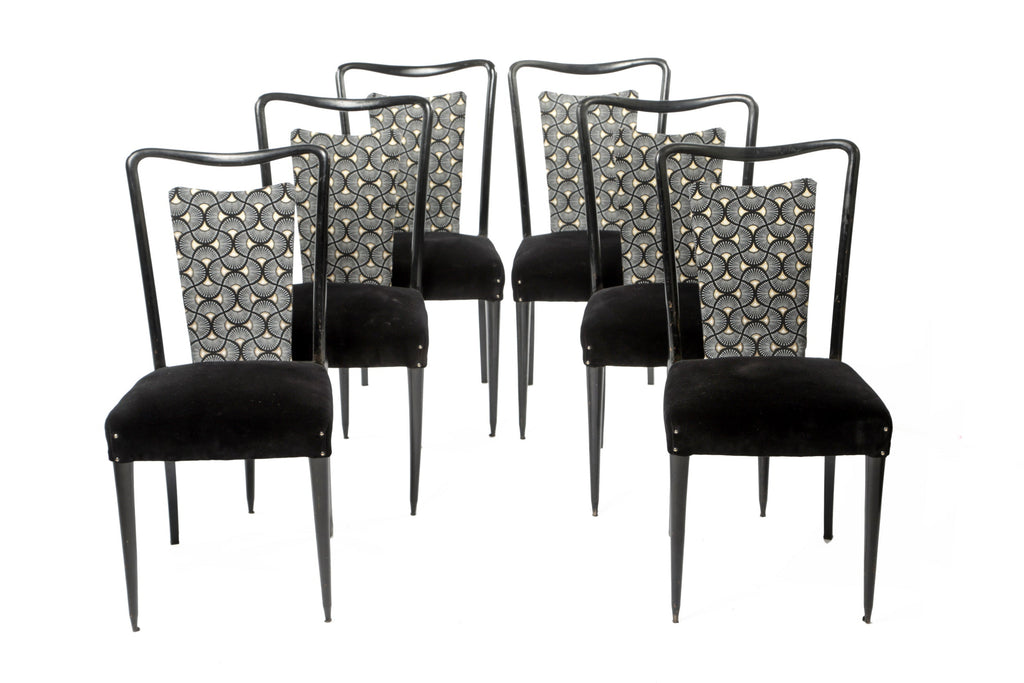 Six 1950s Guglielmo Ulrich chairs