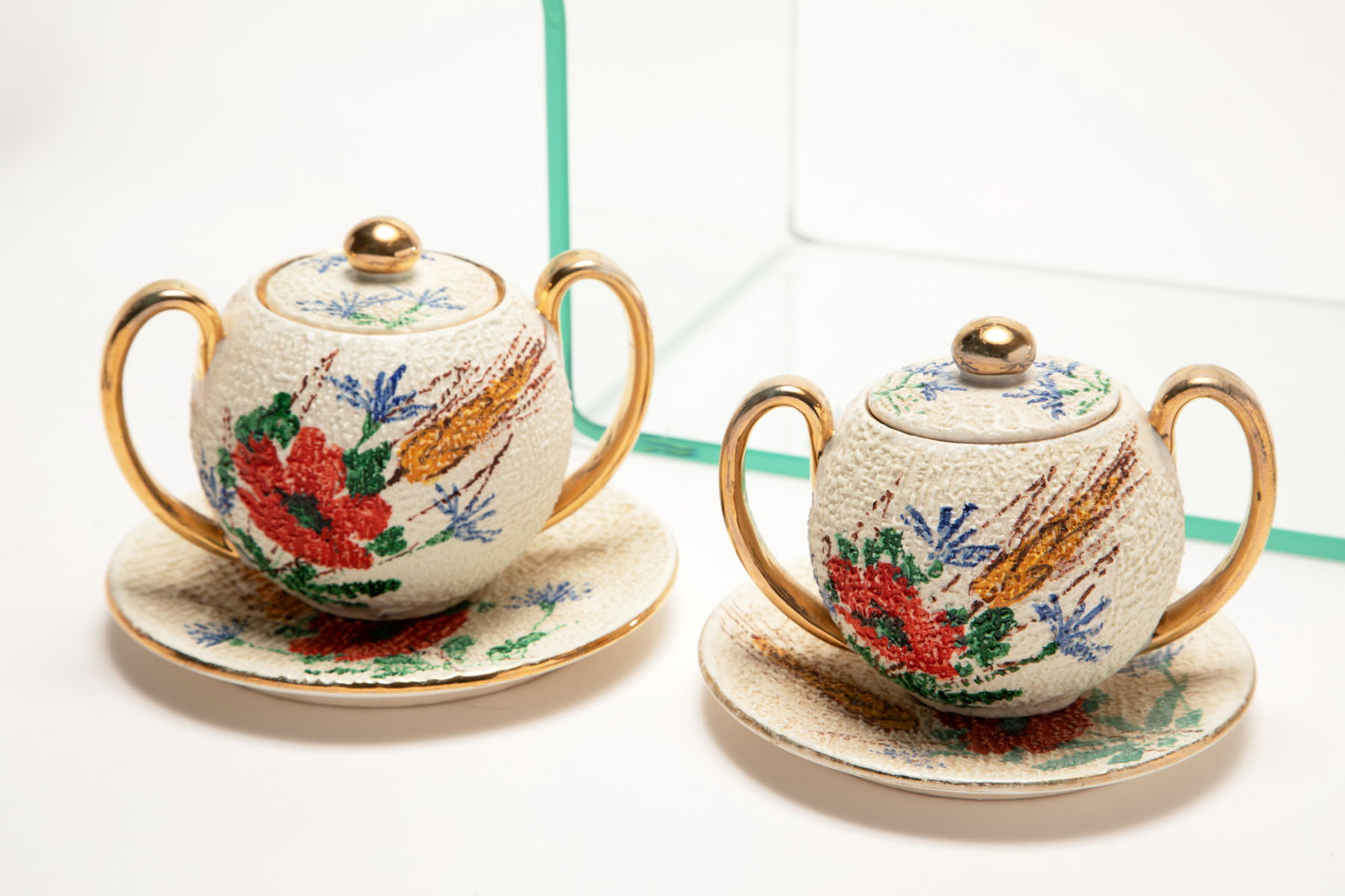 Tea service for 10 Faci ceramics from the 1950s