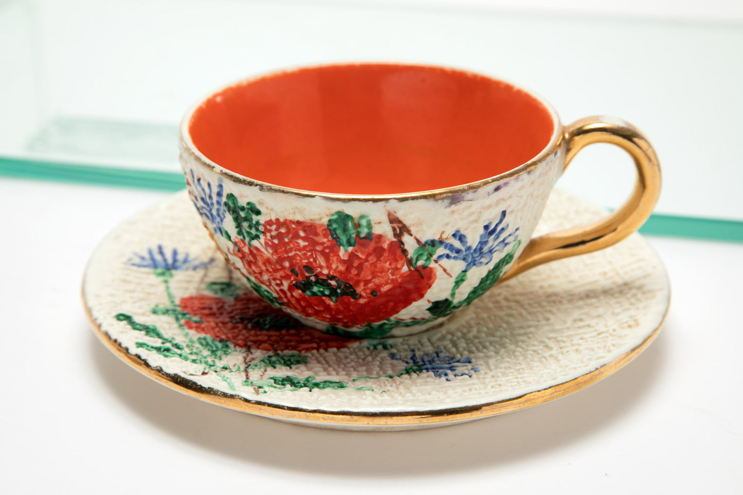 Tea service for 10 Faci ceramics from the 1950s