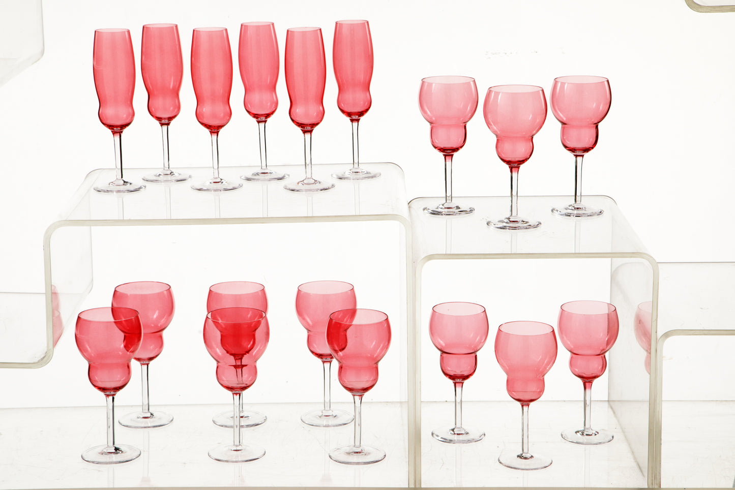 Villeroy &amp; Boch pink glass set