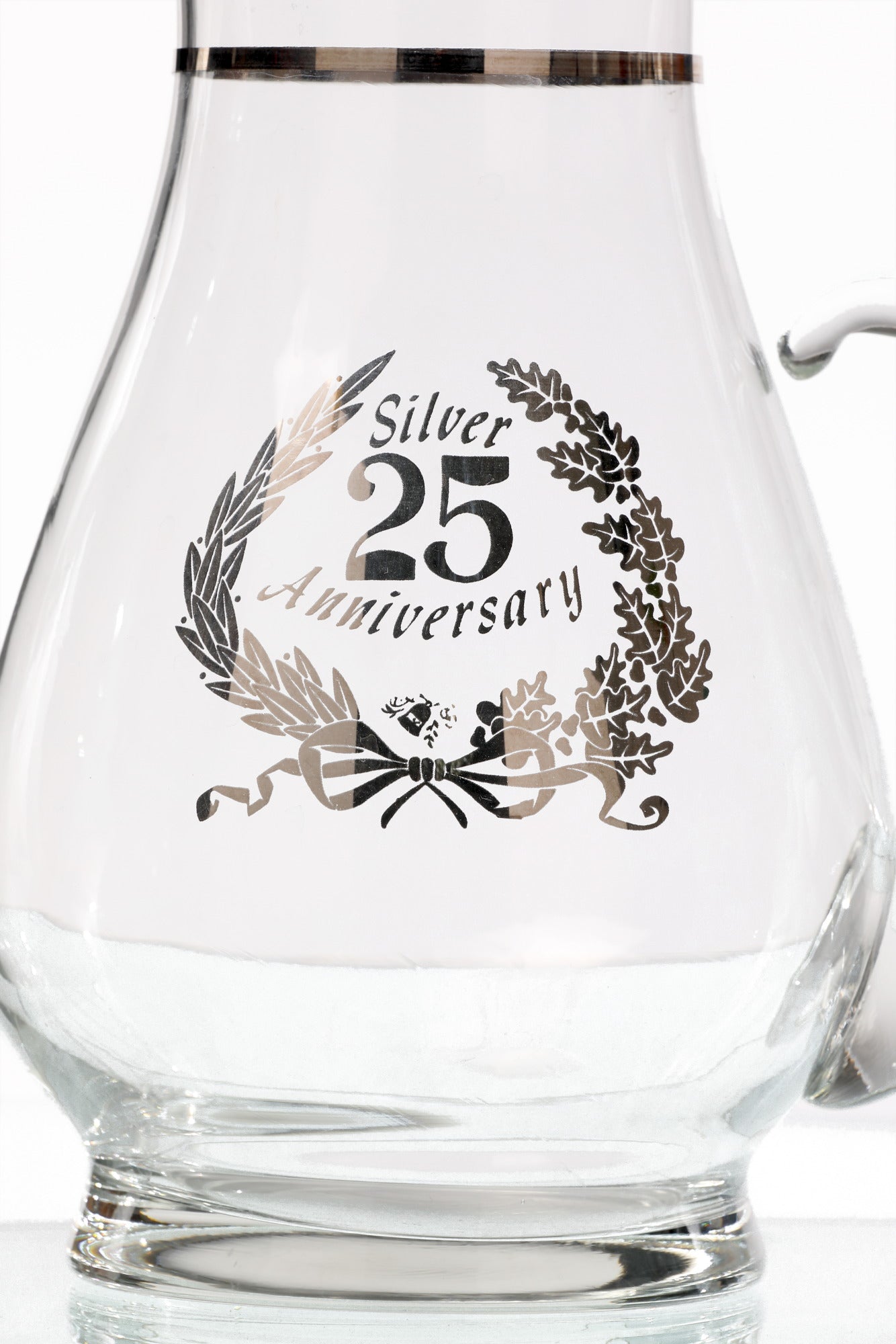 25th anniversary crystal glass service
