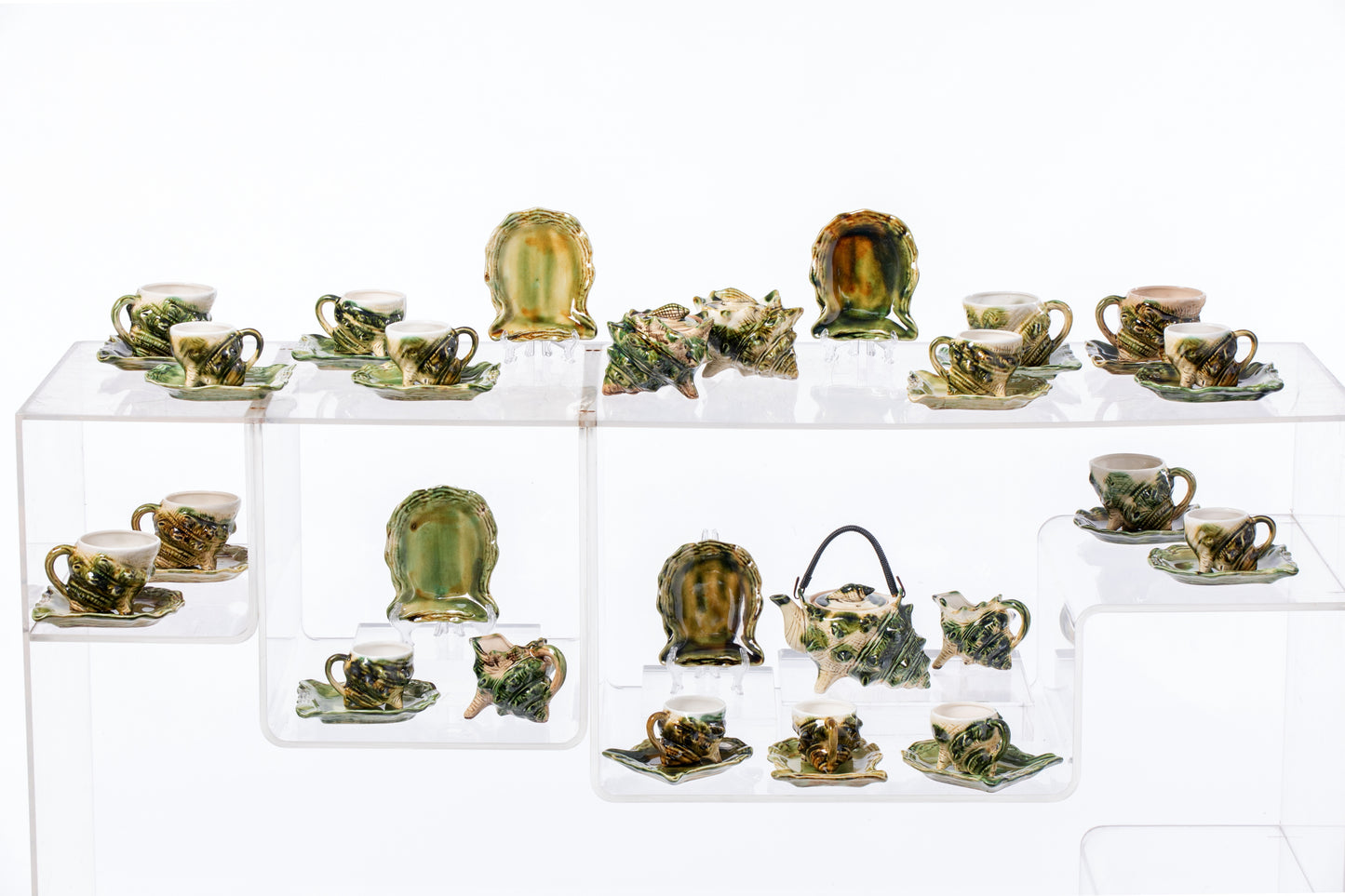 Hermit crab enamelled coffee service from the 60s