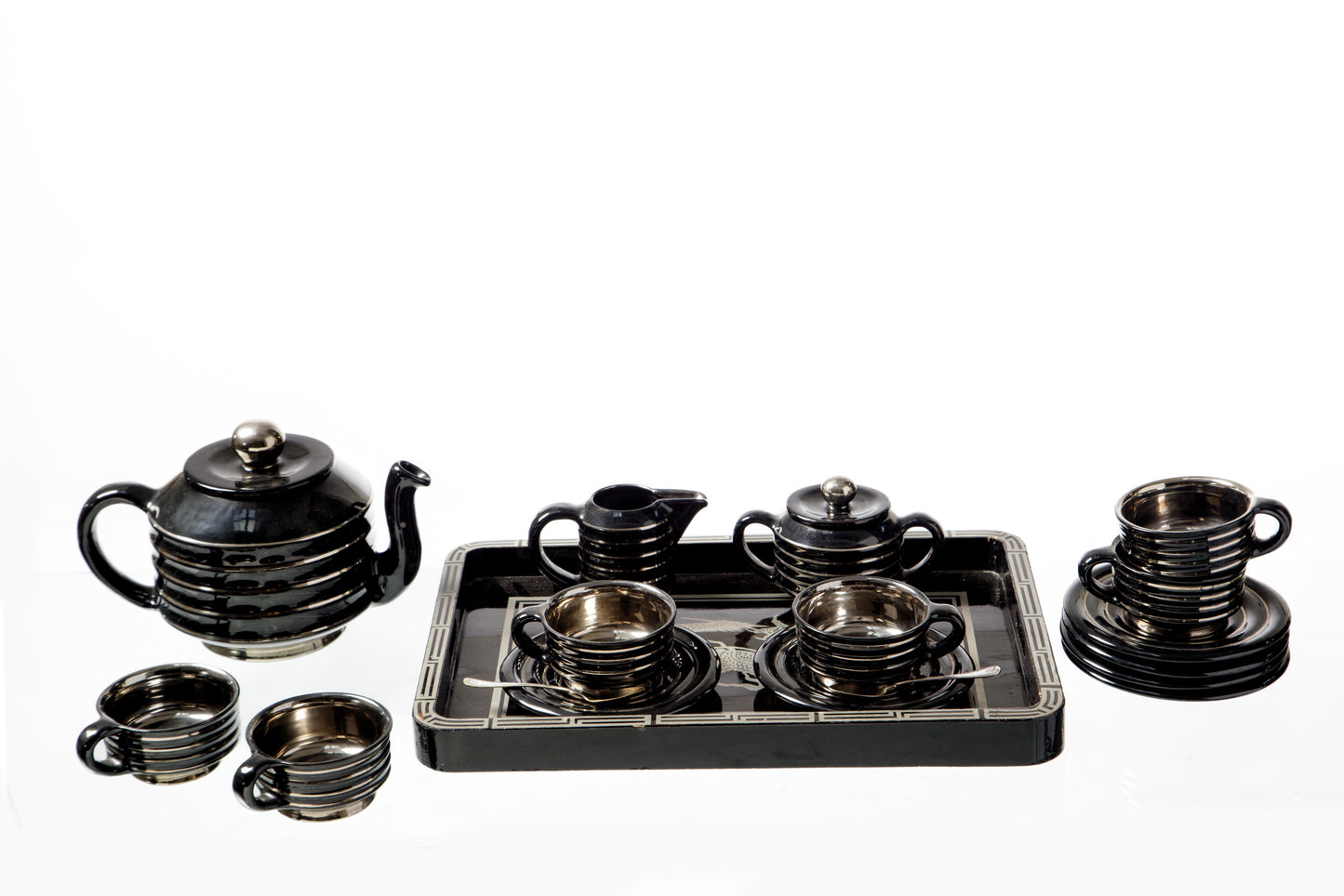 Servizio da tè Rometti Umbertide Sacru anni 30