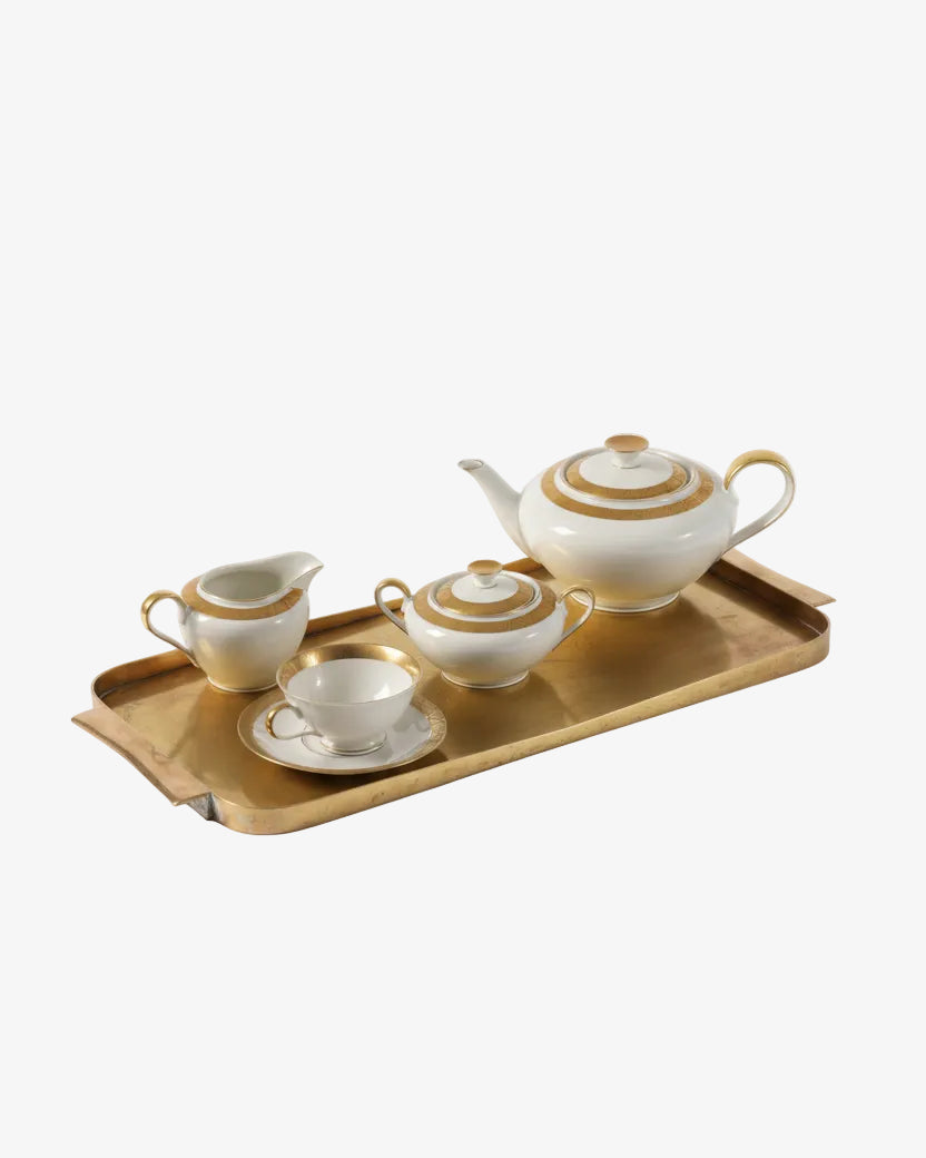 Bavaria tea set with gold rim from the 60s