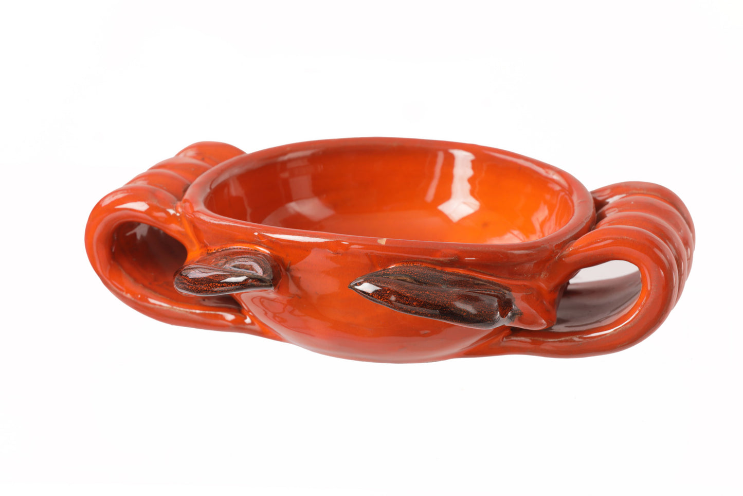 Sicilian ceramic crab fish soup service