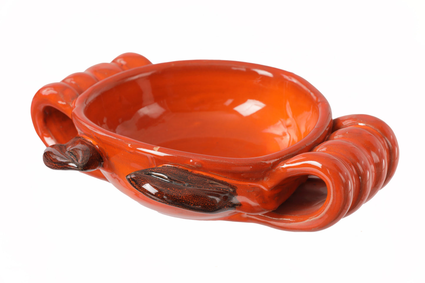 Sicilian ceramic crab fish soup service