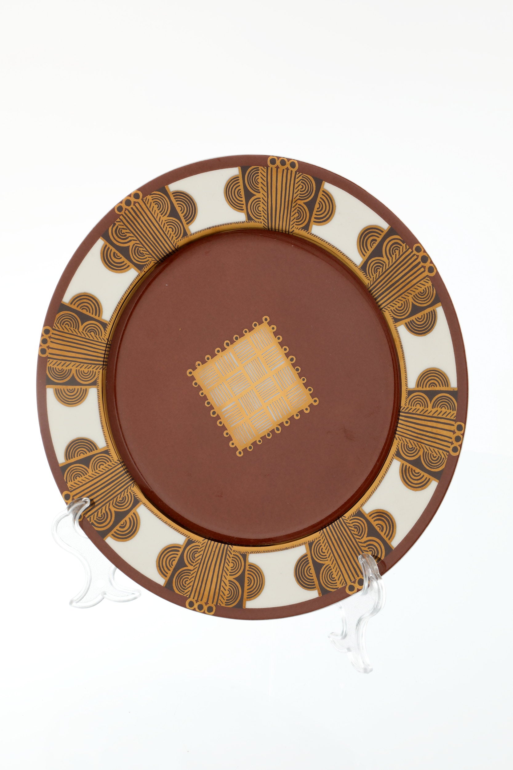 【GENEVIEVE LETHU】ディナー皿×4枚 Genevieve Lethu dinner set, model l or des Akans – triplef.it
