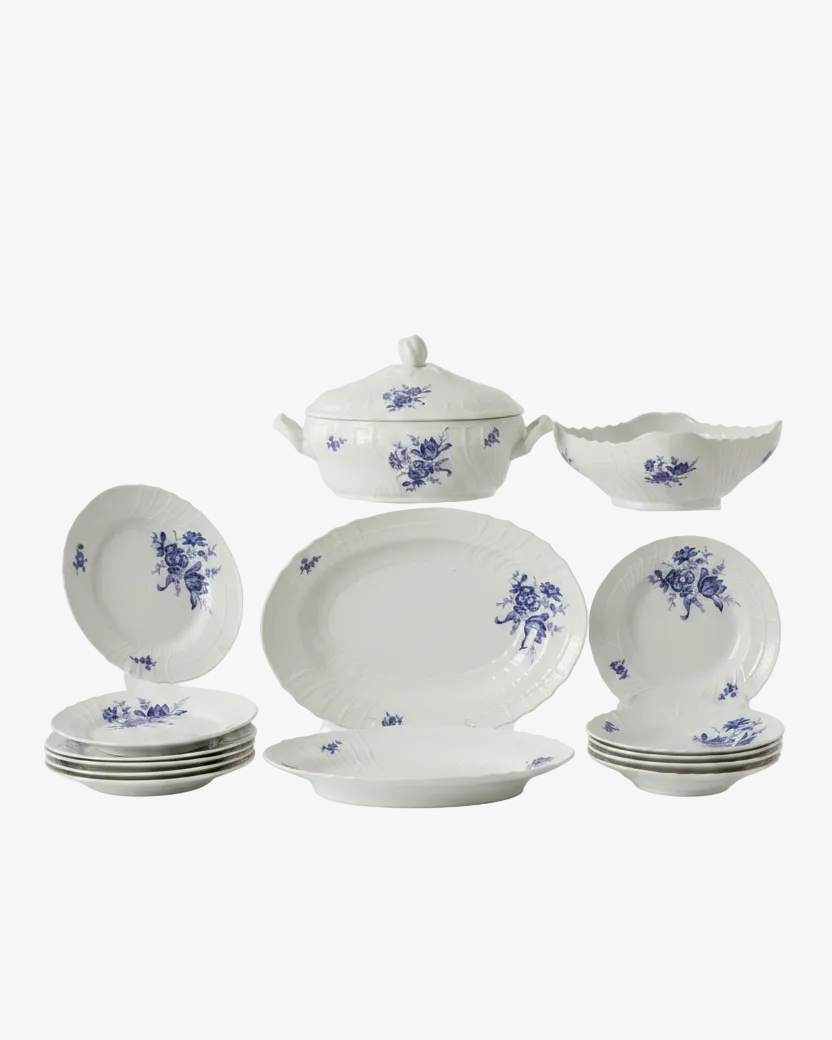 Vecchio Ginori dinner set with 70s Savona decoration