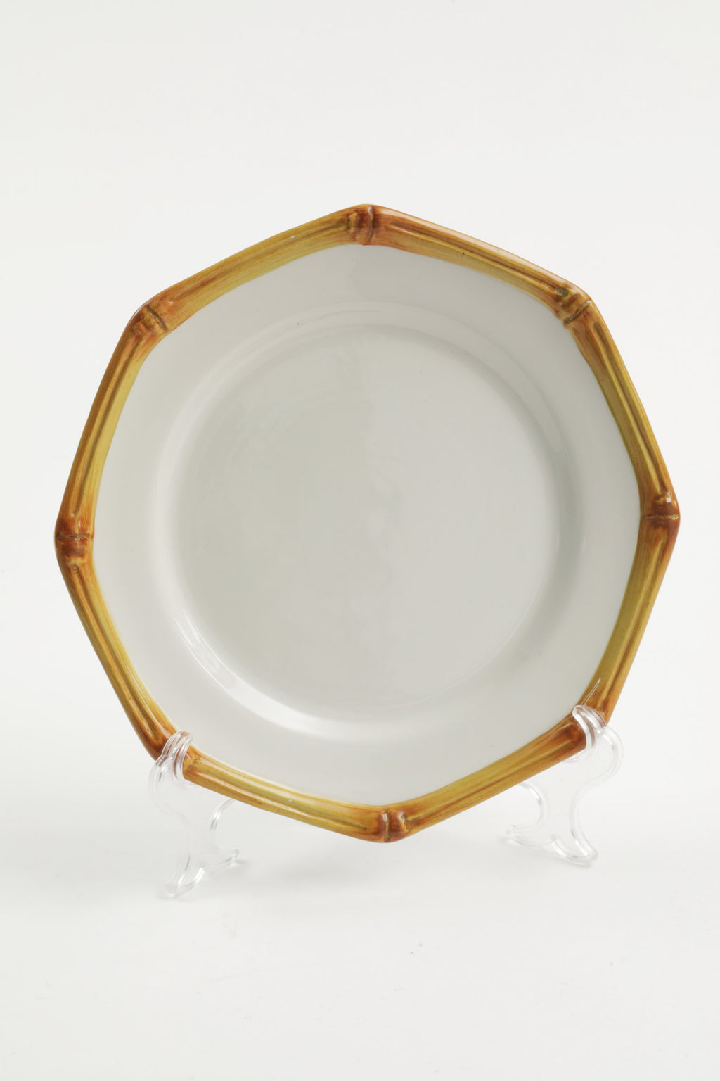 Servizio piatti ceramica Este anni 70 bordo bamboo